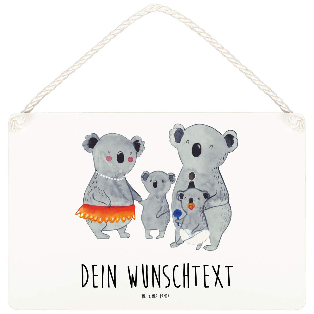 Personalisiertes Deko Schild Koala Familie Dekoschild, Deko Schild, Schild, Tür Schild, Türschild, Holzschild, Wandschild, Wanddeko, Familie, Vatertag, Muttertag, Bruder, Schwester, Mama, Papa, Oma, Opa, Koala, Koalas, Family, Kinder, Geschwister, Familienleben
