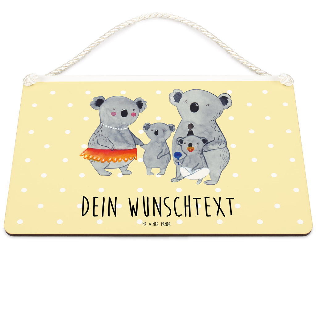 Personalisiertes Deko Schild Koala Familie Dekoschild, Deko Schild, Schild, Tür Schild, Türschild, Holzschild, Wandschild, Wanddeko, Familie, Vatertag, Muttertag, Bruder, Schwester, Mama, Papa, Oma, Opa, Koala, Koalas, Family, Kinder, Geschwister, Familienleben