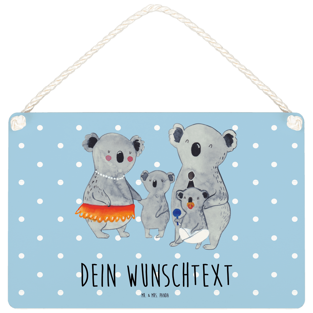Personalisiertes Deko Schild Koala Familie Dekoschild, Deko Schild, Schild, Tür Schild, Türschild, Holzschild, Wandschild, Wanddeko, Familie, Vatertag, Muttertag, Bruder, Schwester, Mama, Papa, Oma, Opa, Koala, Koalas, Family, Kinder, Geschwister, Familienleben