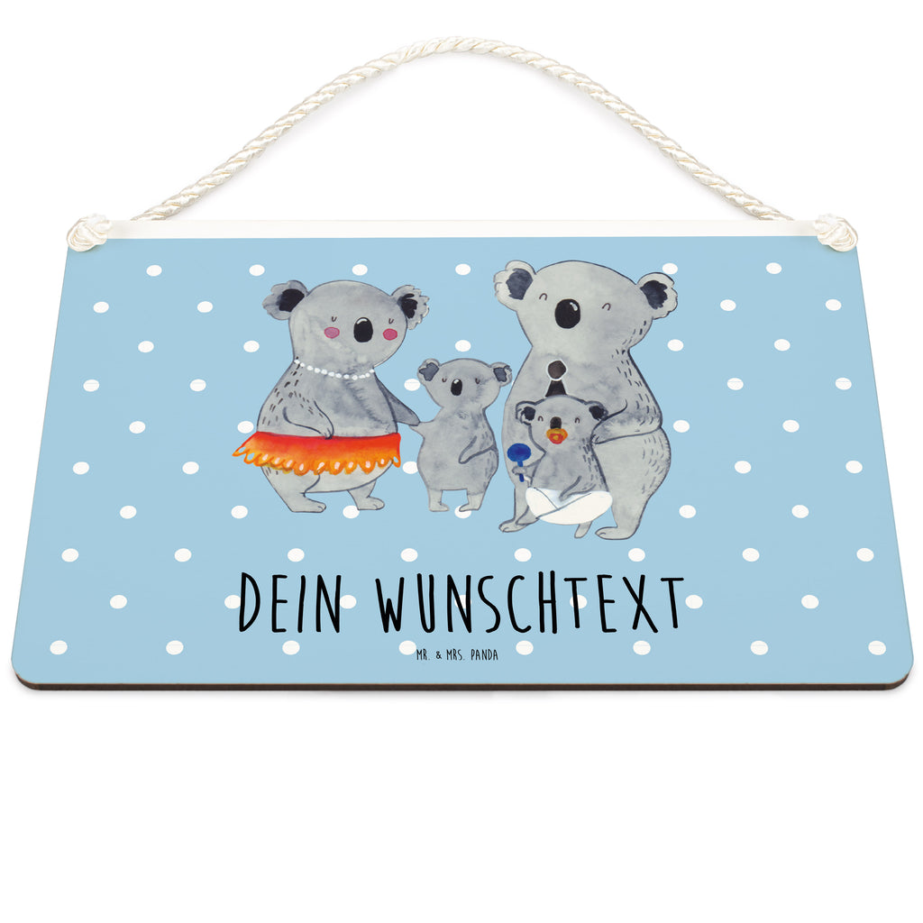 Personalisiertes Deko Schild Koala Familie Dekoschild, Deko Schild, Schild, Tür Schild, Türschild, Holzschild, Wandschild, Wanddeko, Familie, Vatertag, Muttertag, Bruder, Schwester, Mama, Papa, Oma, Opa, Koala, Koalas, Family, Kinder, Geschwister, Familienleben