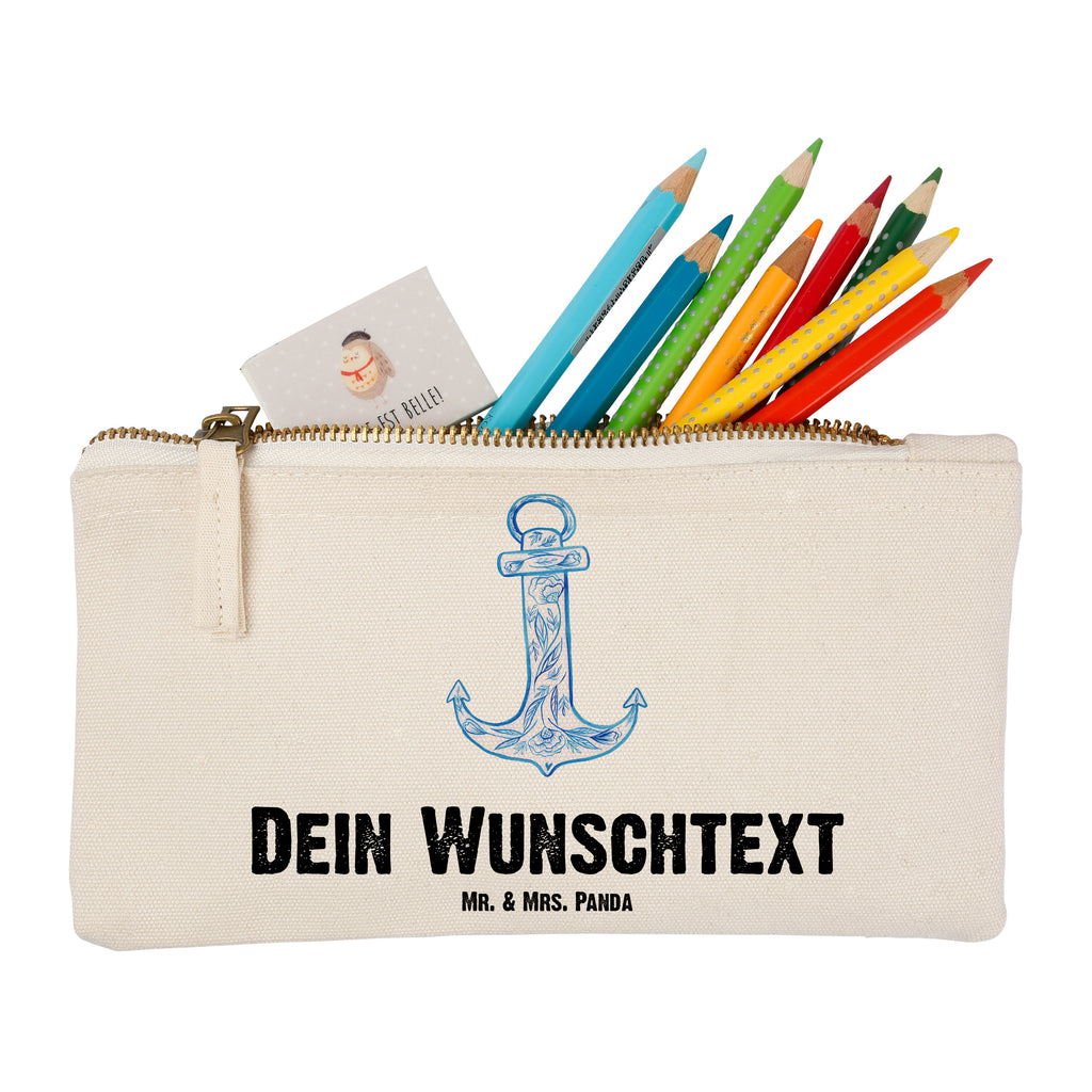 Personalisierte Schminktasche Anker Blau Personalisierte Schminktasche, Personalisierte Kosmetiktasche, Personalisierter Kosmetikbeutel, Personalisiertes Stiftemäppchen, Personalisiertes Etui, Personalisierte Federmappe, Personalisierte Makeup Bag, Personalisiertes Schminketui, Personalisiertes Kosmetiketui, Personalisiertes Schlamperetui, Schminktasche mit Namen, Kosmetiktasche mit Namen, Kosmetikbeutel mit Namen, Stiftemäppchen mit Namen, Etui mit Namen, Federmappe mit Namen, Makeup Bg  mit Namen, Schminketui mit Namen, Kosmetiketui mit Namen, Schlamperetui mit Namen, Schminktasche personalisieren, Schminktasche bedrucken, Schminktasche selbst gestalten, süße Tiermotive, gute Laune, lustige Sprüche, Tiere