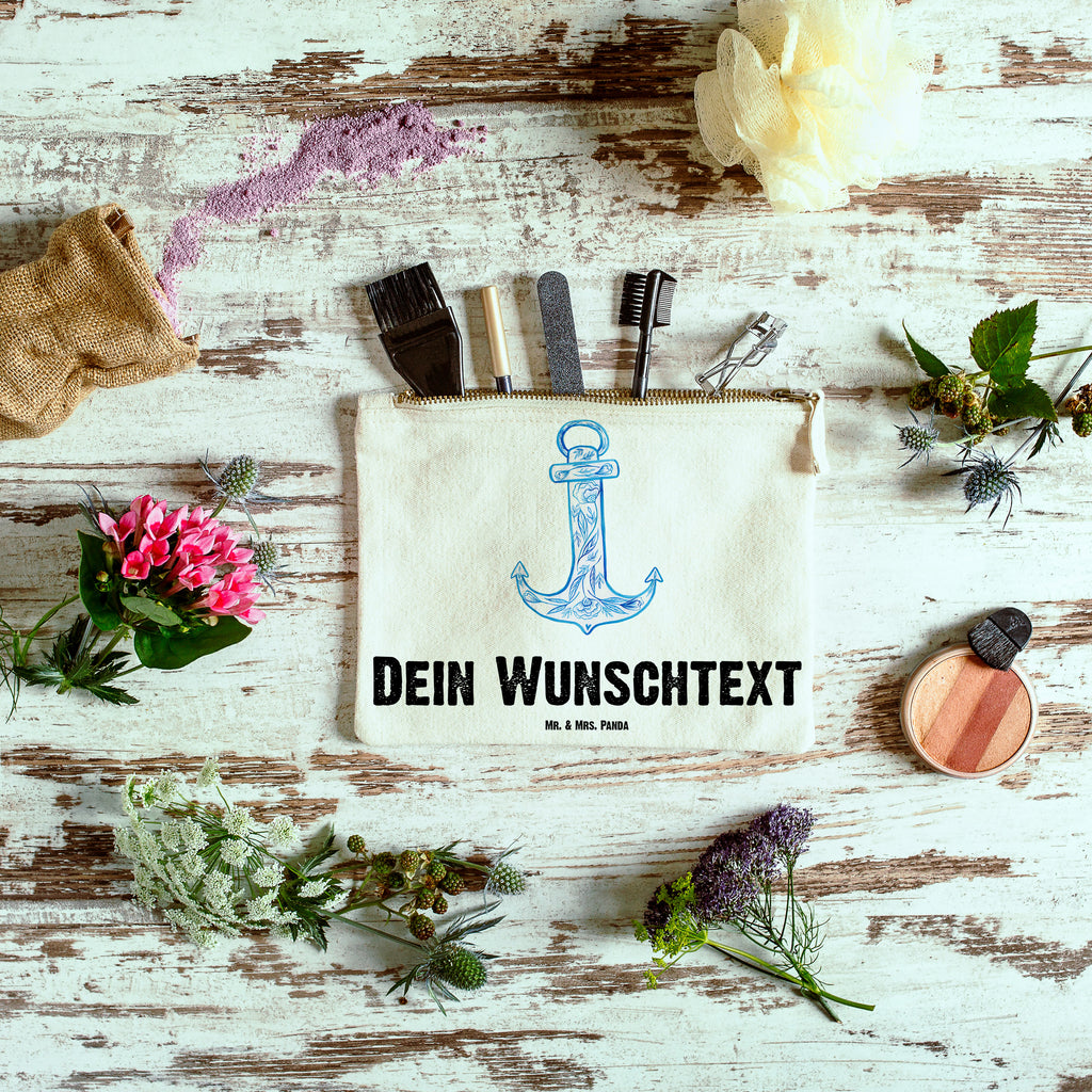 Personalisierte Schminktasche Anker Blau Personalisierte Schminktasche, Personalisierte Kosmetiktasche, Personalisierter Kosmetikbeutel, Personalisiertes Stiftemäppchen, Personalisiertes Etui, Personalisierte Federmappe, Personalisierte Makeup Bag, Personalisiertes Schminketui, Personalisiertes Kosmetiketui, Personalisiertes Schlamperetui, Schminktasche mit Namen, Kosmetiktasche mit Namen, Kosmetikbeutel mit Namen, Stiftemäppchen mit Namen, Etui mit Namen, Federmappe mit Namen, Makeup Bg  mit Namen, Schminketui mit Namen, Kosmetiketui mit Namen, Schlamperetui mit Namen, Schminktasche personalisieren, Schminktasche bedrucken, Schminktasche selbst gestalten, süße Tiermotive, gute Laune, lustige Sprüche, Tiere