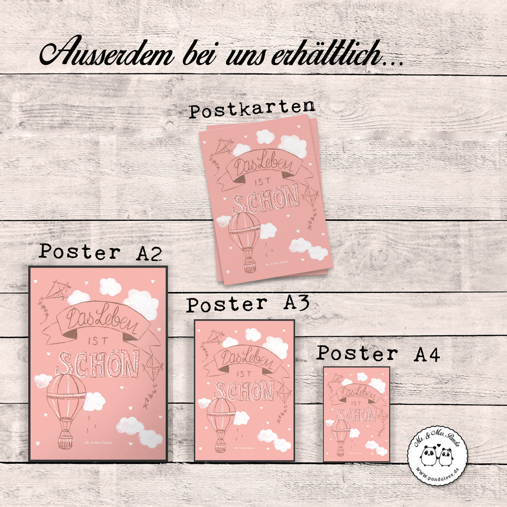 Poster Heißluftballons Das Leben ist schön Heißluftballon, Leben, Das Leben ist schön, Spruch Leben, Zitat, Inspiration, Leben, erleben, glücklich sein, Deko Haus Poster, Wandposter, Bild, Wanddeko, Küchenposter, Kinderposter, Wanddeko Bild, Raumdekoration, Wanddekoration, Handgemaltes Poster, Mr. & Mrs. Panda Poster, Designposter, Kunstdruck, Posterdruck  Blumen Deko, Frühlings Deko, Sommer Deko, Dekoration, positive Botschaft, Naturliebhaber, Outdoor, Natur, Abenteuer