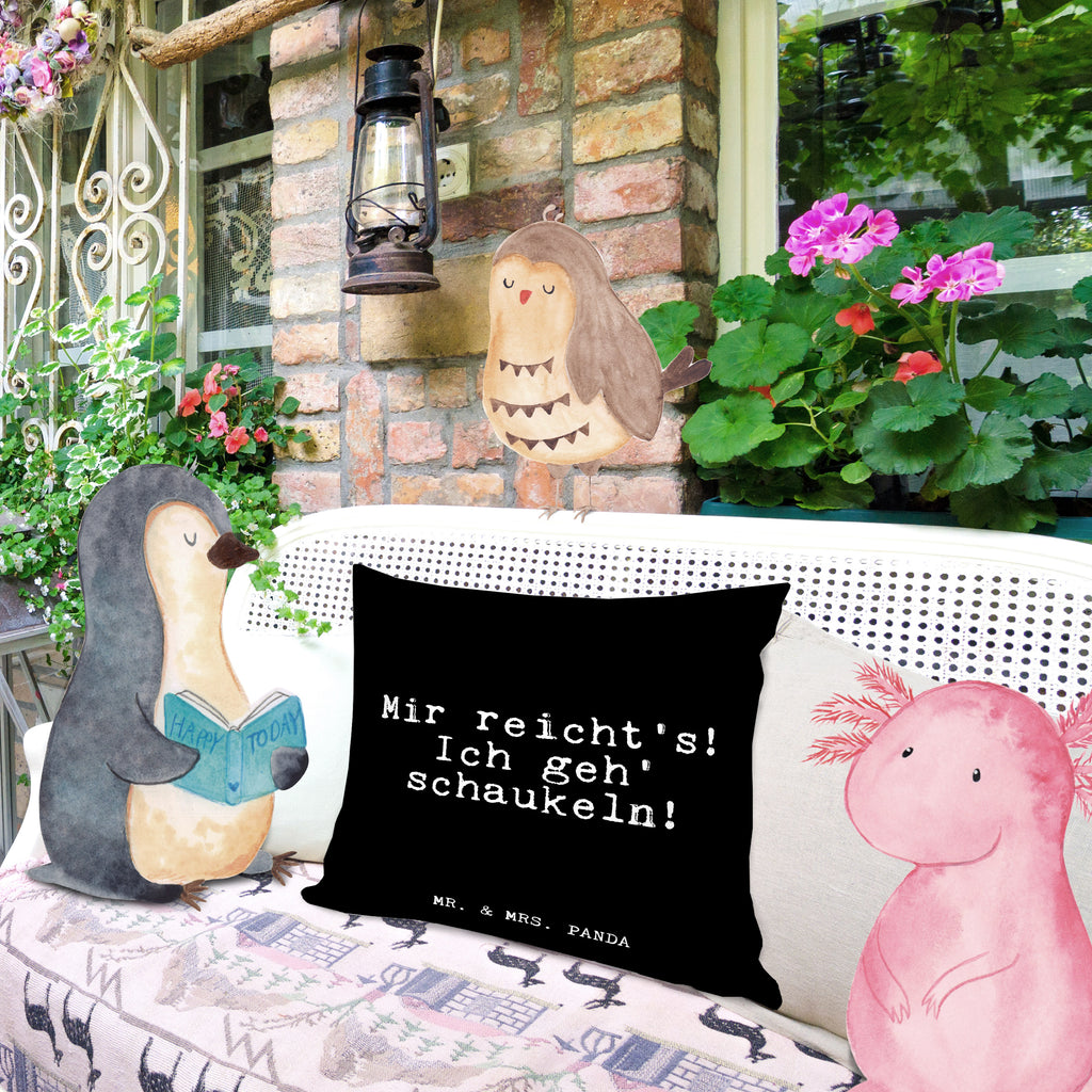 40x40 Kissen Fun Talk Mir reicht's! Ich geh' schaukeln! Kissenhülle, Kopfkissen, Sofakissen, Dekokissen, Motivkissen, Spruch, Sprüche, lustig, Weisheiten, Zitate, Glizer Spruch Sprüche Weisheiten Zitate Lustig Weisheit Worte