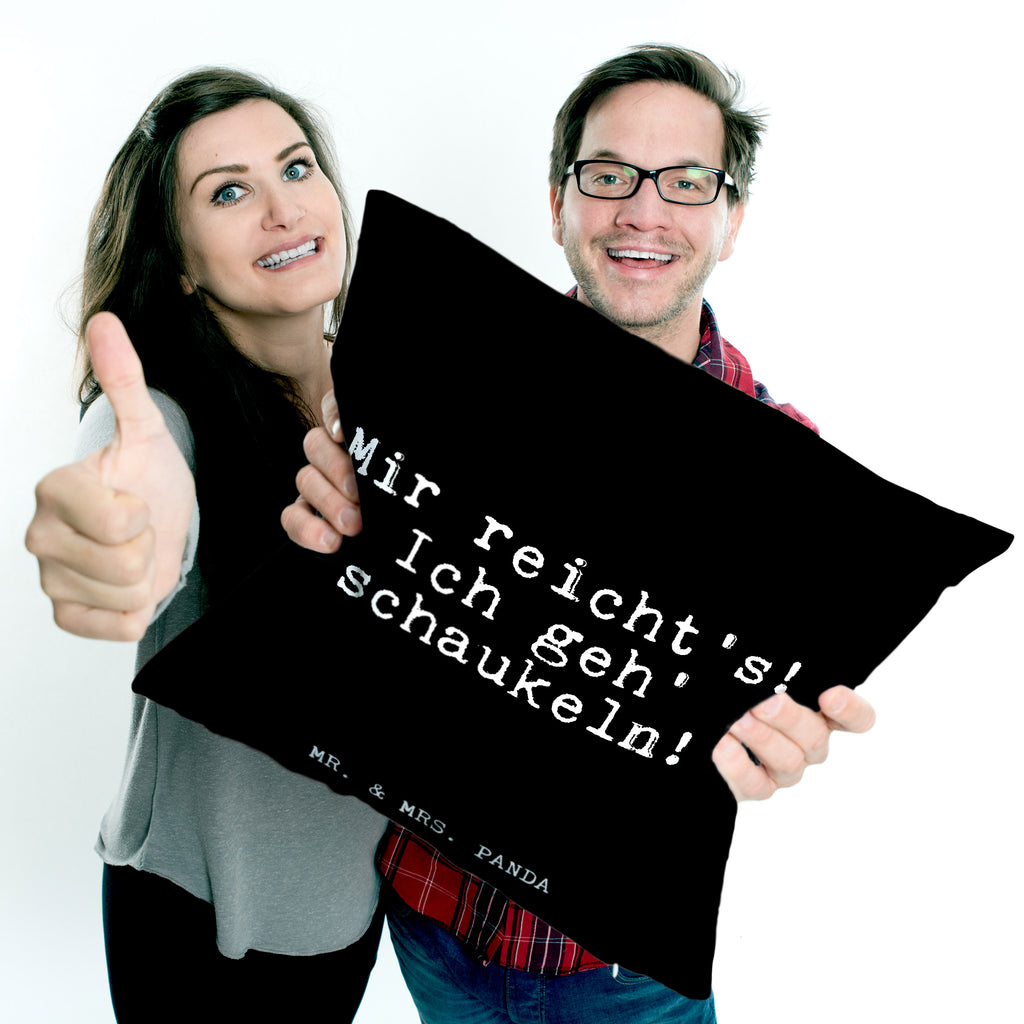 40x40 Kissen Fun Talk Mir reicht's! Ich geh' schaukeln! Kissenhülle, Kopfkissen, Sofakissen, Dekokissen, Motivkissen, Spruch, Sprüche, lustig, Weisheiten, Zitate, Glizer Spruch Sprüche Weisheiten Zitate Lustig Weisheit Worte