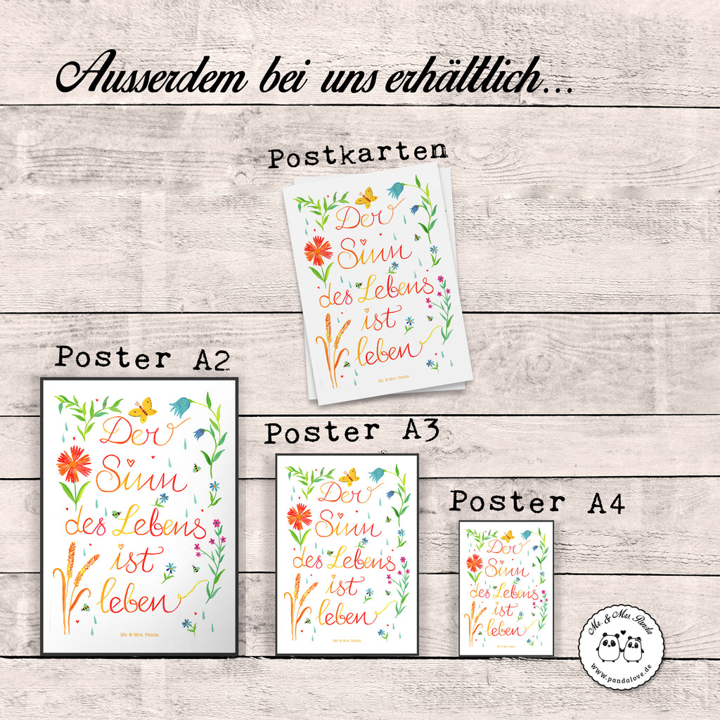 Poster Sinn des Lebens Sinn des Lebens, Leben, Sinn, Lebensinhalt, Motivation, Zitat, Spruch, Caspar Poster, Wandposter, Bild, Wanddeko, Küchenposter, Kinderposter, Wanddeko Bild, Raumdekoration, Wanddekoration, Handgemaltes Poster, Mr. & Mrs. Panda Poster, Designposter, Kunstdruck, Posterdruck  Blumen Deko, Frühlings Deko, Sommer Deko, Dekoration, positive Botschaft, Naturliebhaber, Outdoor, Natur, Abenteuer