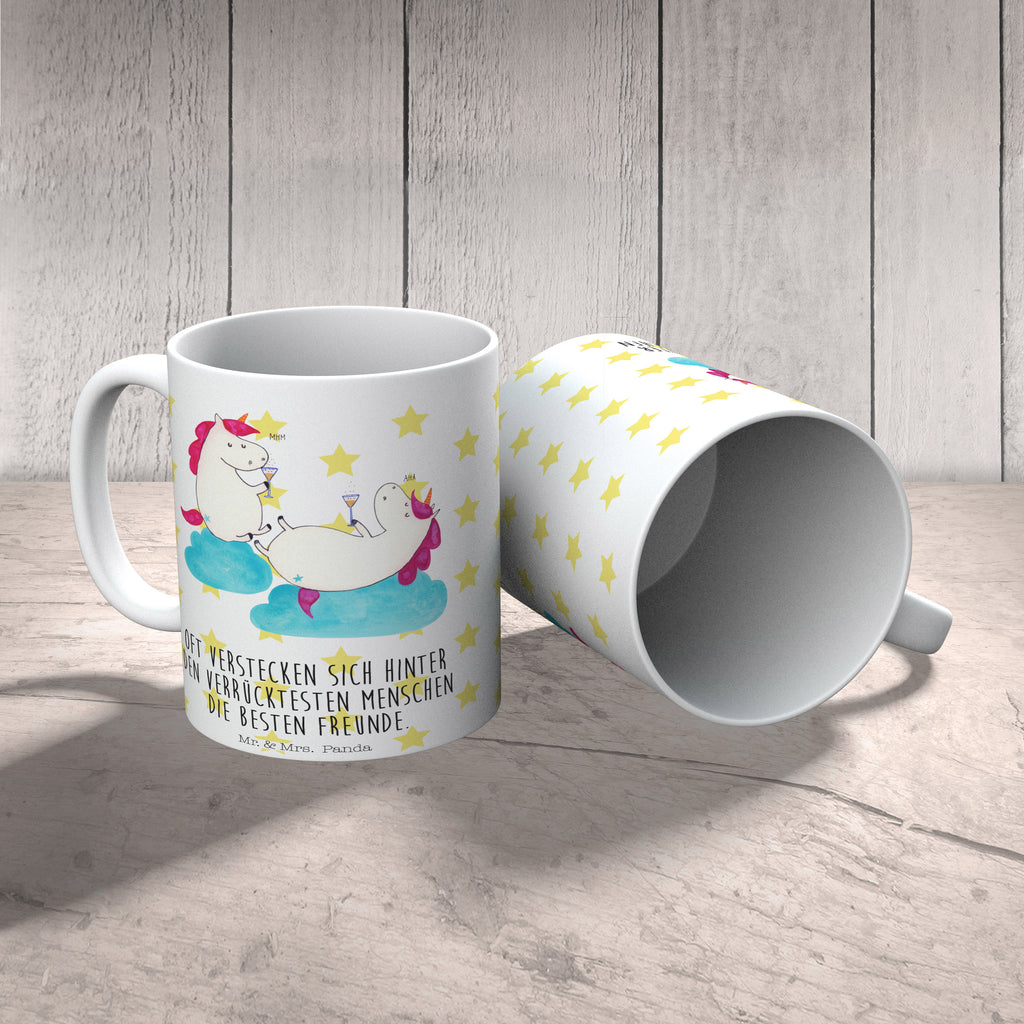 Tasse Einhörner Sekt