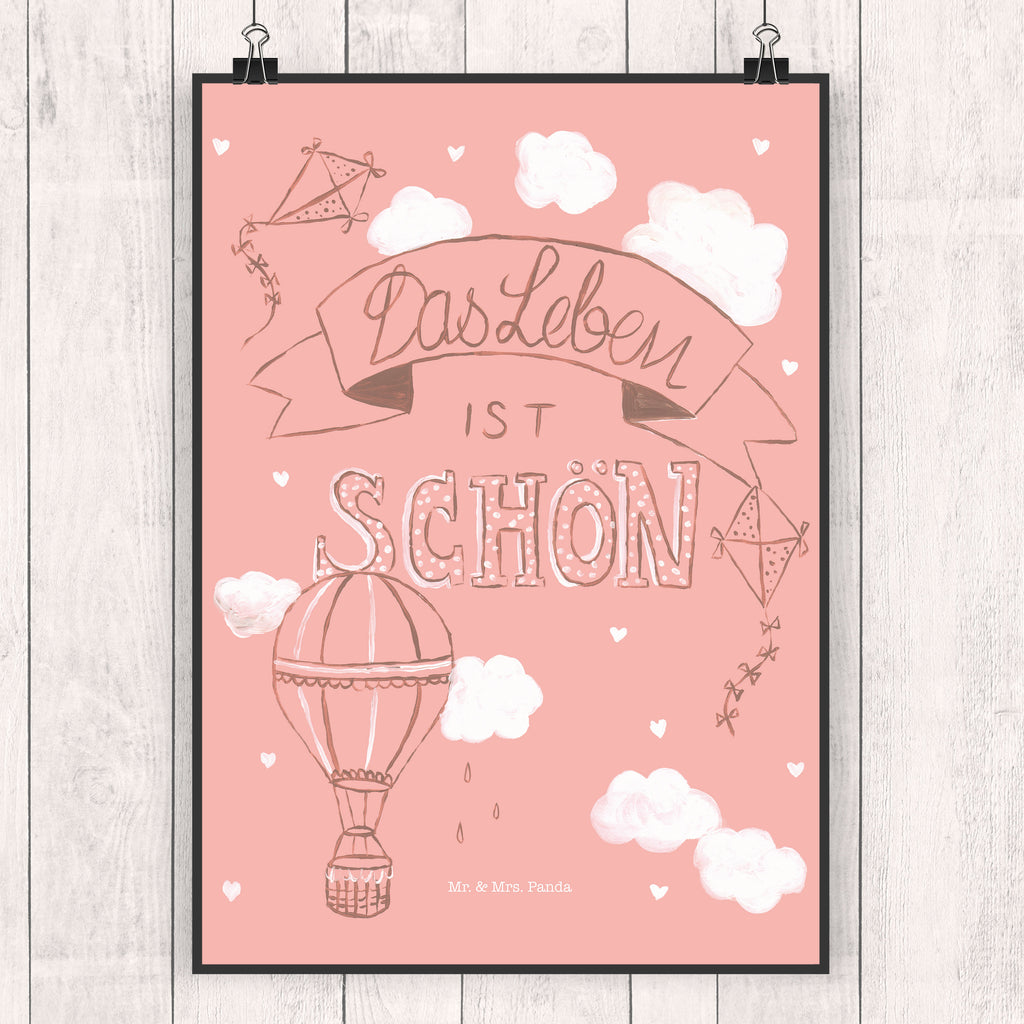 Poster Heißluftballons Das Leben ist schön Heißluftballon, Leben, Das Leben ist schön, Spruch Leben, Zitat, Inspiration, Leben, erleben, glücklich sein, Deko Haus Poster, Wandposter, Bild, Wanddeko, Küchenposter, Kinderposter, Wanddeko Bild, Raumdekoration, Wanddekoration, Handgemaltes Poster, Mr. & Mrs. Panda Poster, Designposter, Kunstdruck, Posterdruck  Blumen Deko, Frühlings Deko, Sommer Deko, Dekoration, positive Botschaft, Naturliebhaber, Outdoor, Natur, Abenteuer