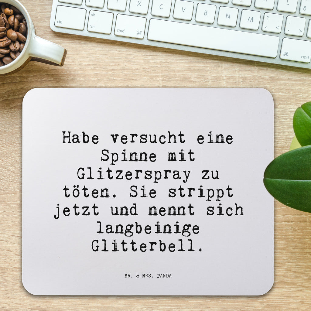 Mauspad Sprüche und Zitate Habe versucht eine Spinne mit Glitzerspray zu töten. Sie strippt jetzt und nennt sich langbeinige Glitterbell. Mousepad, Computer zubehör, Büroausstattung, PC Zubehör, Arbeitszimmer, Mauspad, Einzigartiges Mauspad, Designer Mauspad, Spruch, Sprüche, lustig, Weisheiten, Zitate, Spruch Sprüche Weisheiten Zitate Lustig Weisheit Worte