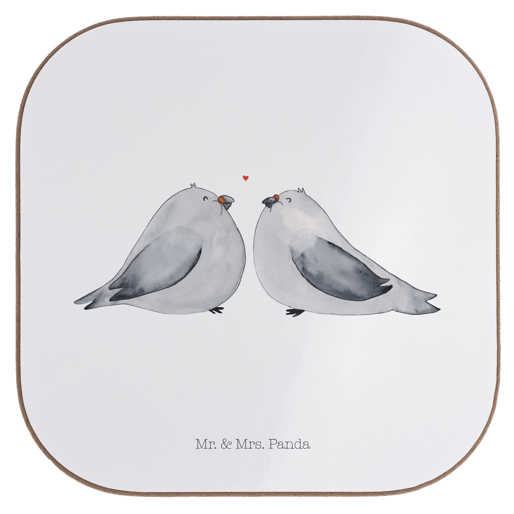 Quadratische Untersetzer Turteltauben Liebe Bierdeckel, Glasuntersetzer, Untersetzer Gläser, Getränkeuntersetzer, Liebe, Partner, Freund, Freundin, Ehemann, Ehefrau, Heiraten, Verlobung, Heiratsantrag, Liebesgeschenk, Jahrestag, Hocheitstag, Turteltauben, Turteltäubchen, Tauben, Verliebt, Verlobt, Verheiratet, Geschenk Freundin, Geschenk Freund, Liebesbeweis, Hochzeitstag, Geschenk Hochzeit