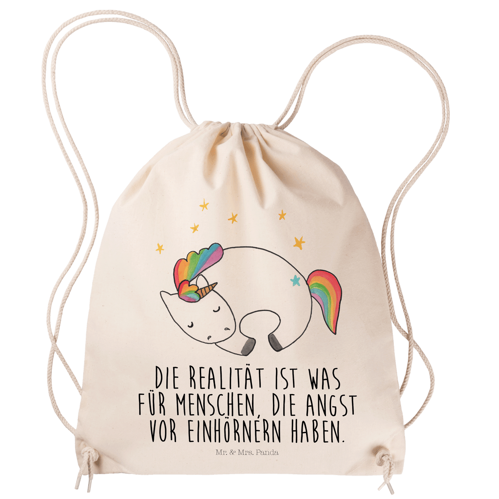 Sportbeutel Einhorn Nacht Turnbeutel, Beutel, Sporttasche, Tasche, Stoffbeutel, Einhorn, Einhörner, Einhorn Deko, Pegasus, Unicorn, Träume, Traum, unicorn, Realität, Menschen, Geschenk, Ruhe, Freundin