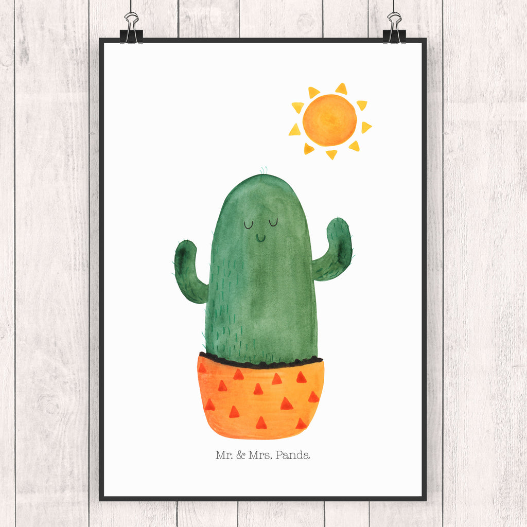 Poster Kaktus Sonnenanbeter Poster, Wandposter, Bild, Wanddeko, Küchenposter, Kinderposter, Wanddeko Bild, Raumdekoration, Wanddekoration, Handgemaltes Poster, Mr. & Mrs. Panda Poster, Designposter, Kunstdruck, Posterdruck, Kaktus, Kakteen, Liebe Kaktusliebe, Sonne, Sonnenschein, Glück, glücklich, Motivation, Neustart, Trennung, Ehebruch, Scheidung, Freundin, Liebeskummer, Liebeskummer Geschenk, Geschenkidee