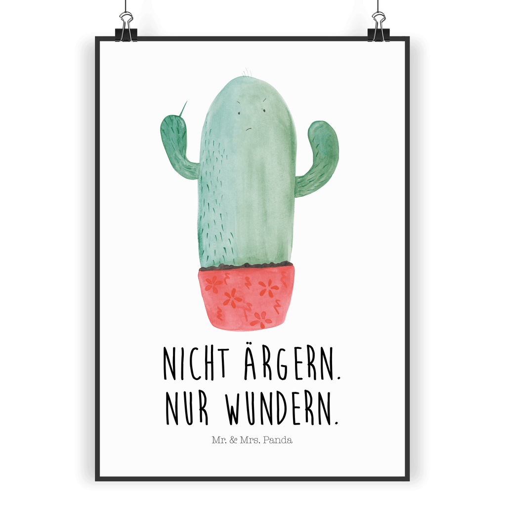 Poster Kaktus wütend Poster, Wandposter, Bild, Wanddeko, Küchenposter, Kinderposter, Wanddeko Bild, Raumdekoration, Wanddekoration, Handgemaltes Poster, Mr. & Mrs. Panda Poster, Designposter, Kunstdruck, Posterdruck, Kaktus, Kakteen, ärgern, Büro, Schule, Büroalltag, Chefin, Kollege, Kollegin, wütend