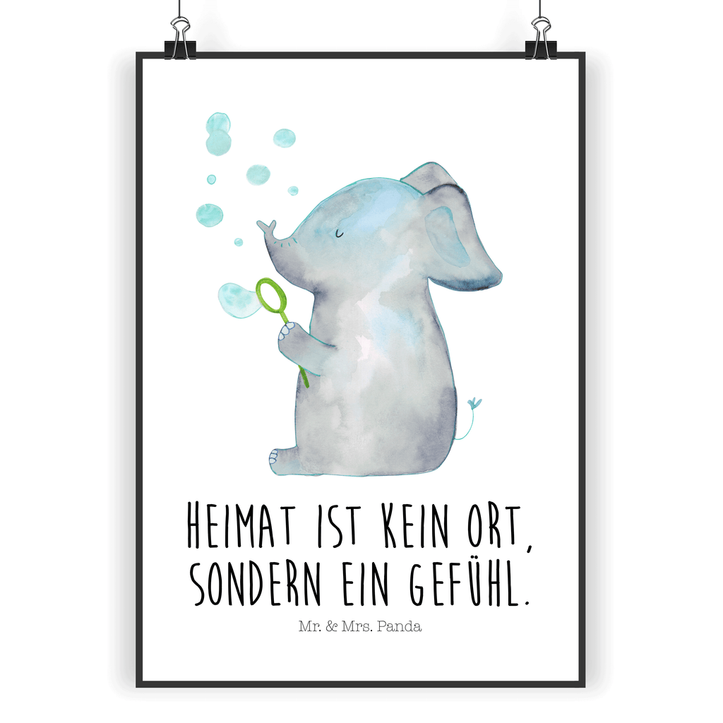 Poster Elefant Seifenblasen Poster, Wandposter, Bild, Wanddeko, Küchenposter, Kinderposter, Wanddeko Bild, Raumdekoration, Wanddekoration, Handgemaltes Poster, Mr. & Mrs. Panda Poster, Designposter, Kunstdruck, Posterdruck, Tiermotive, Gute Laune, lustige Sprüche, Tiere, Elefant, Elefanten, Dickhäter, Rüsseltier, Seifenblasen, Liebe, Heimat, Gefühl. Daheim, Liebesbeweis, Liebesspruch