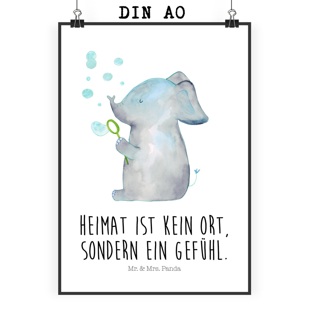 Poster Elefant Seifenblasen Poster, Wandposter, Bild, Wanddeko, Küchenposter, Kinderposter, Wanddeko Bild, Raumdekoration, Wanddekoration, Handgemaltes Poster, Mr. & Mrs. Panda Poster, Designposter, Kunstdruck, Posterdruck, Tiermotive, Gute Laune, lustige Sprüche, Tiere, Elefant, Elefanten, Dickhäter, Rüsseltier, Seifenblasen, Liebe, Heimat, Gefühl. Daheim, Liebesbeweis, Liebesspruch