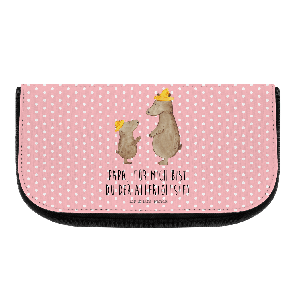 Kosmetiktasche Bären mit Hut Kosmetikbeutel, Kulturtasche, Kulturbeutel, Schminktasche, Make-Up Tasche, Familie, Vatertag, Muttertag, Bruder, Schwester, Mama, Papa, Oma, Opa, Bär, Bären, Vater, Papi, Paps, Dad, Daddy, Lieblingsmensch, Sohn, Söhne, Kind, Kinder, Vater-Sohn, Family, Vorbild