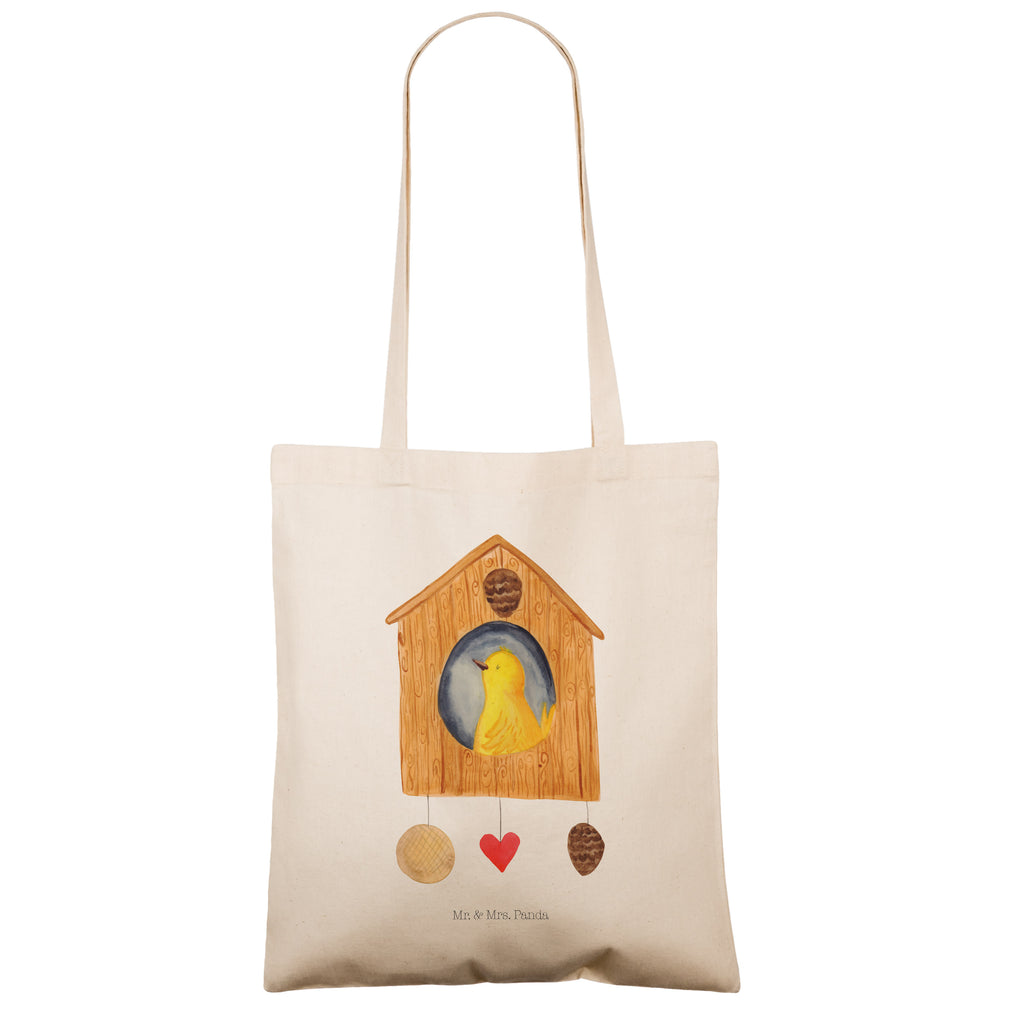 Tragetasche Vogelhaus Beuteltasche, Beutel, Einkaufstasche, Jutebeutel, Stoffbeutel, Tiermotive, Gute Laune, lustige Sprüche, Tiere, Vogel, Vögel, Vogelhaus, Vogelhäuschen, Home sweet home, Zuhause, Nest, Eigenheim, Familie, Wohnung, Haus, unser Haus, Lieblingsort, Castle