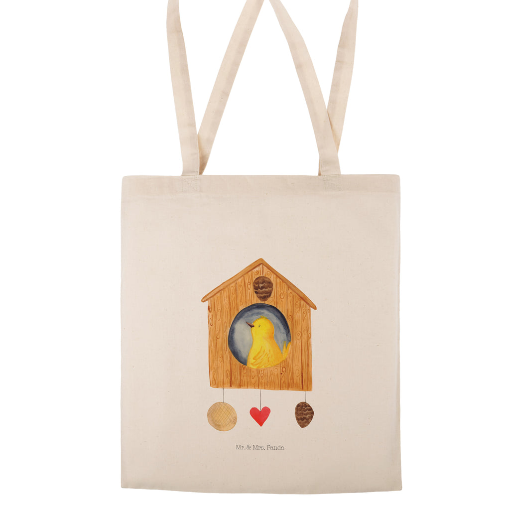 Tragetasche Vogelhaus Beuteltasche, Beutel, Einkaufstasche, Jutebeutel, Stoffbeutel, Tiermotive, Gute Laune, lustige Sprüche, Tiere, Vogel, Vögel, Vogelhaus, Vogelhäuschen, Home sweet home, Zuhause, Nest, Eigenheim, Familie, Wohnung, Haus, unser Haus, Lieblingsort, Castle