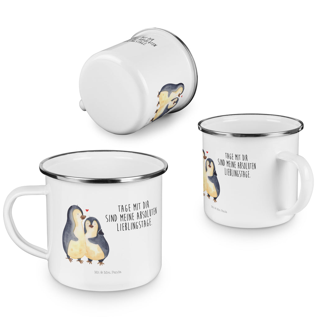 Camping Emaille Tasse Pinguin umarmend Campingtasse, Trinkbecher, Metalltasse, Outdoor Tasse, Emaille Trinkbecher, Blechtasse Outdoor, Emaille Campingbecher, Edelstahl Trinkbecher, Metalltasse für Camping, Kaffee Blechtasse, Camping Tasse Metall, Pinguin, Liebe, Liebespaar, Liebesbeweis, Liebesgeschenk, Verlobung, Jahrestag, Hochzeitstag, Hochzeit, Hochzeitsgeschenk