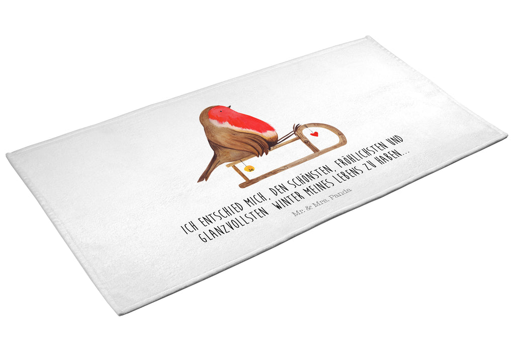 Handtuch Rotkehlchen Schlitten