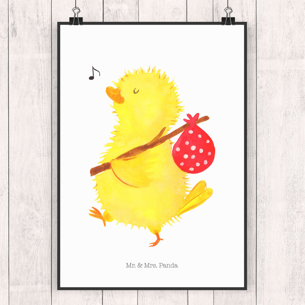 Poster Küken Wanderer Poster, Wandposter, Bild, Wanddeko, Küchenposter, Kinderposter, Wanddeko Bild, Raumdekoration, Wanddekoration, Handgemaltes Poster, Mr. & Mrs. Panda Poster, Designposter, Kunstdruck, Posterdruck, Ostern, Osterhase, Ostergeschenke, Osternest, Osterdeko, Geschenk zu Ostern, Küken, Osterei, Ostereier, Ei, Frühlingsgefühle, Freude, Grüße, liebe Grüße, Frohe Ostern, Ostergrüße, Flausen, Wunder, Reisen, Weltenbummler, Zeit, Zeitmanagement, Backpacker