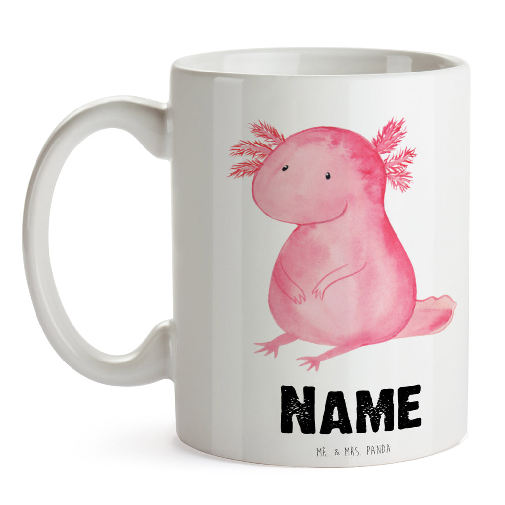 Personalisierte Tasse Axolotl Personalisierte Tasse, Namenstasse, Wunschname, Personalisiert, Tasse, Namen, Drucken, Tasse mit Namen, Axolotl, Molch, Axolot, vergnügt, fröhlich, zufrieden, Lebensstil, Weisheit, Lebensweisheit, Liebe, Freundin
