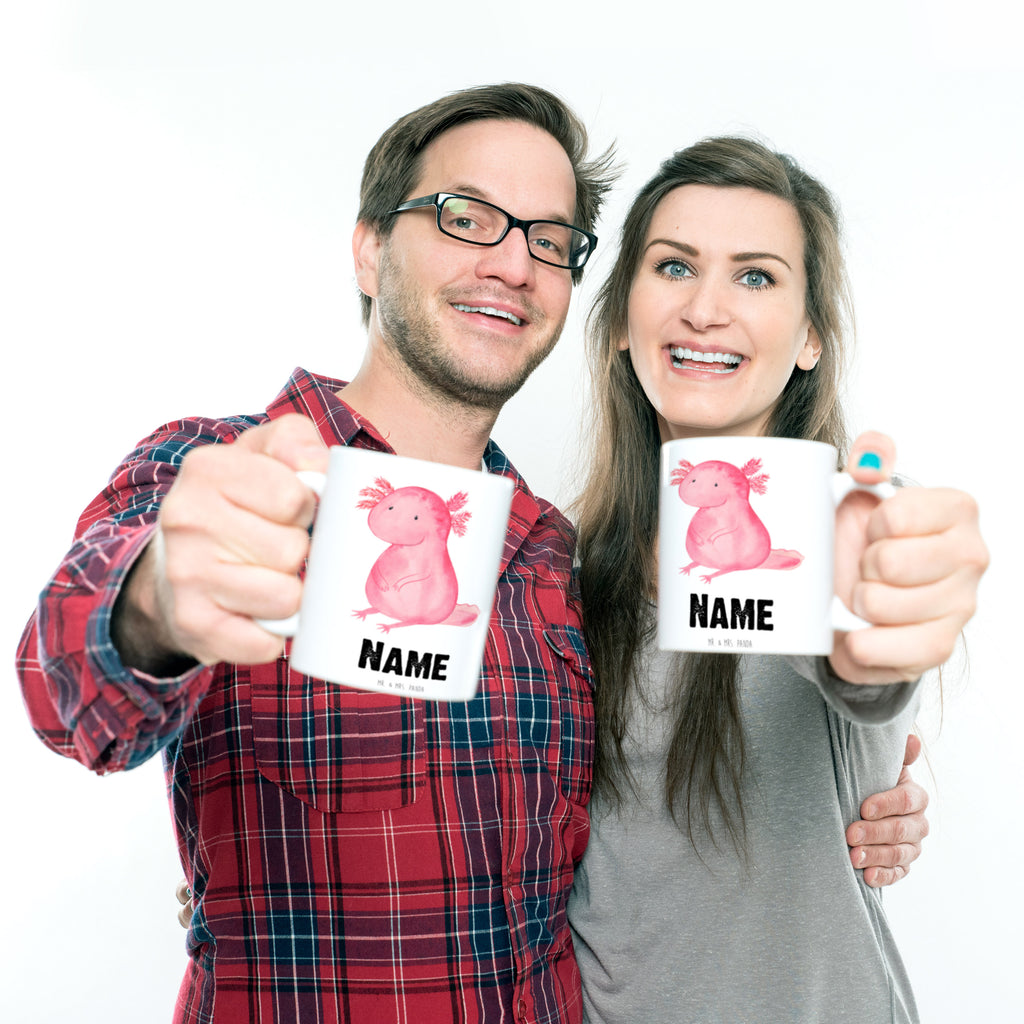 Personalisierte Tasse Axolotl Personalisierte Tasse, Namenstasse, Wunschname, Personalisiert, Tasse, Namen, Drucken, Tasse mit Namen, Axolotl, Molch, Axolot, vergnügt, fröhlich, zufrieden, Lebensstil, Weisheit, Lebensweisheit, Liebe, Freundin