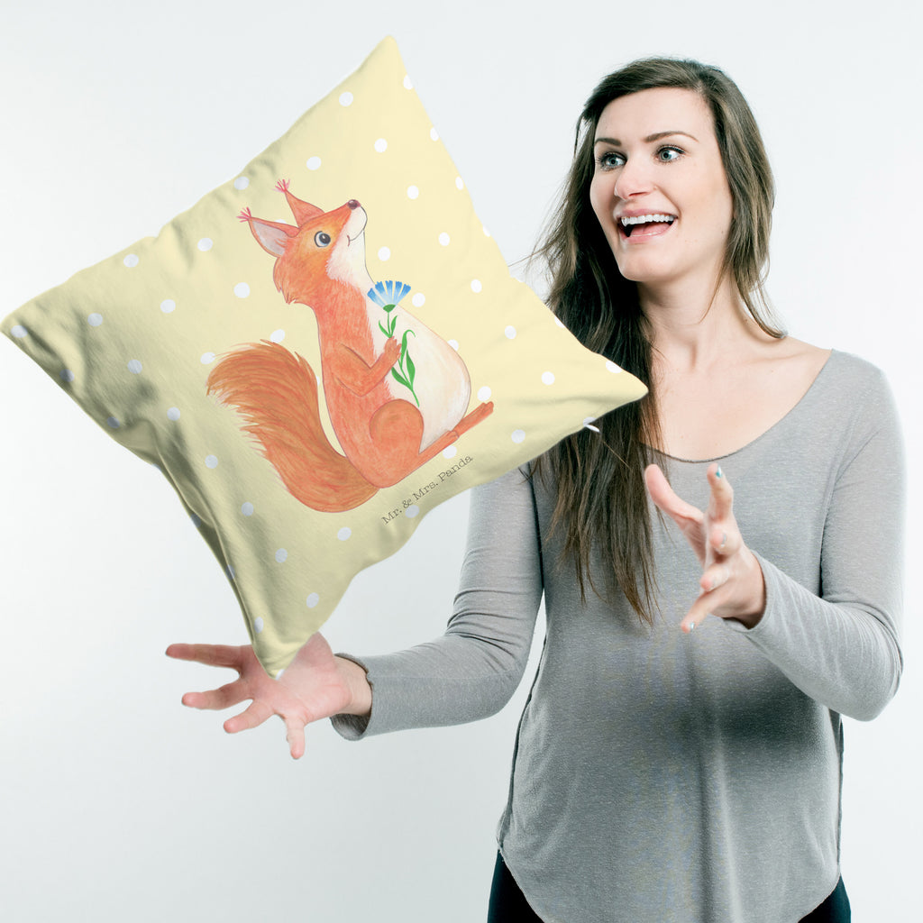 40x40 Kissen Eichhörnchen Blume Eichhörnchen, Eichhorn, Spruch positiv, Lachen, Spaß, Motivation Sprüche, Motivation Bilder, glücklich Spruch, Spruch Deko Kissenhülle, Kopfkissen, Sofakissen, Dekokissen, Motivkissen  süße Tiermotive, gute Laune, lustige Sprüche, Tiere
