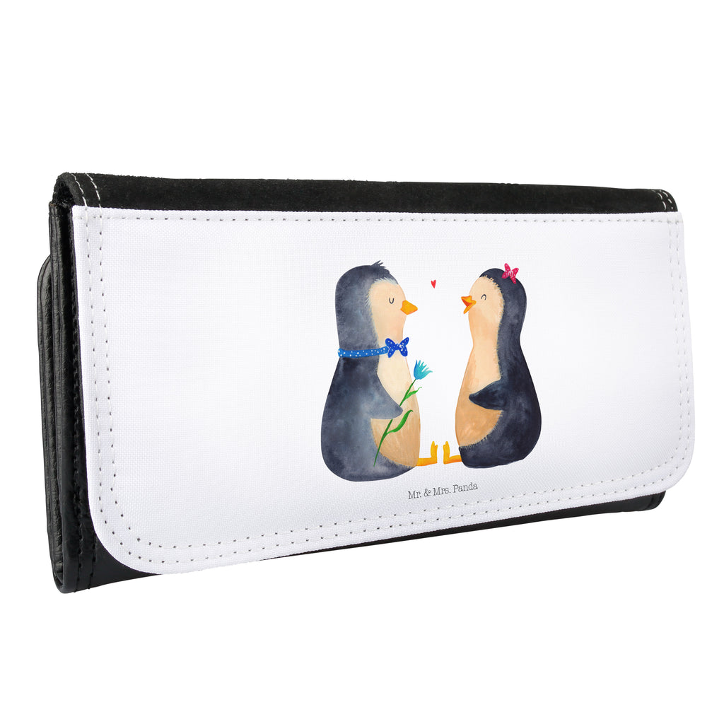 Damen Portemonnaie Pinguin Pärchen Pinguin, Pinguine, Liebe, Liebespaar, Liebesbeweis, Liebesgeschenk, Verlobung, Jahrestag, Hochzeitstag, Hochzeit, Hochzeitsgeschenk, große Liebe, Traumpaar Portemonnaie, Portemonee, Geldbörse, Damen, Groß, XXL, Geldbeutel, Portemonnaies  Pinguin