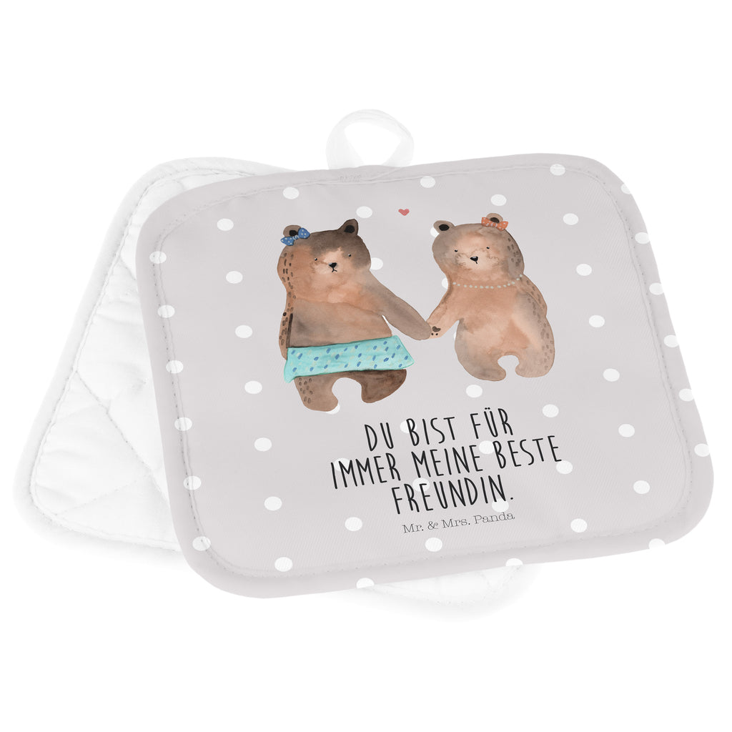 2er Set Topflappen  Bär Freundin Bär Freundin Beste Freund Liebe Liebesbeweis Verliebt Kumpel Kumpeliene Topflappen, Topfuntersetzer, Ofenhandschuh, Topflappen Set, Topflappen lustig, Topflappen mit Spruch  Bär, Teddy, Teddybär