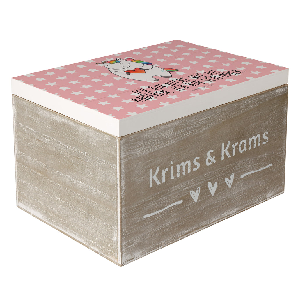 Holzkiste Einhorn Herz Einhorn, Herz, Einhörner, Unicorn, schlimm, böse, witzig, lustig, Freundin, anders, bunt Holzkiste, Kiste, Schatzkiste, Truhe, Schatulle, XXL,  Erinnerungsbox, Erinnerungskiste, Dekokiste, Aufbewahrungsbox  Einhorn, Einhörner, Einhorn Deko, Pegasus, Unicorn