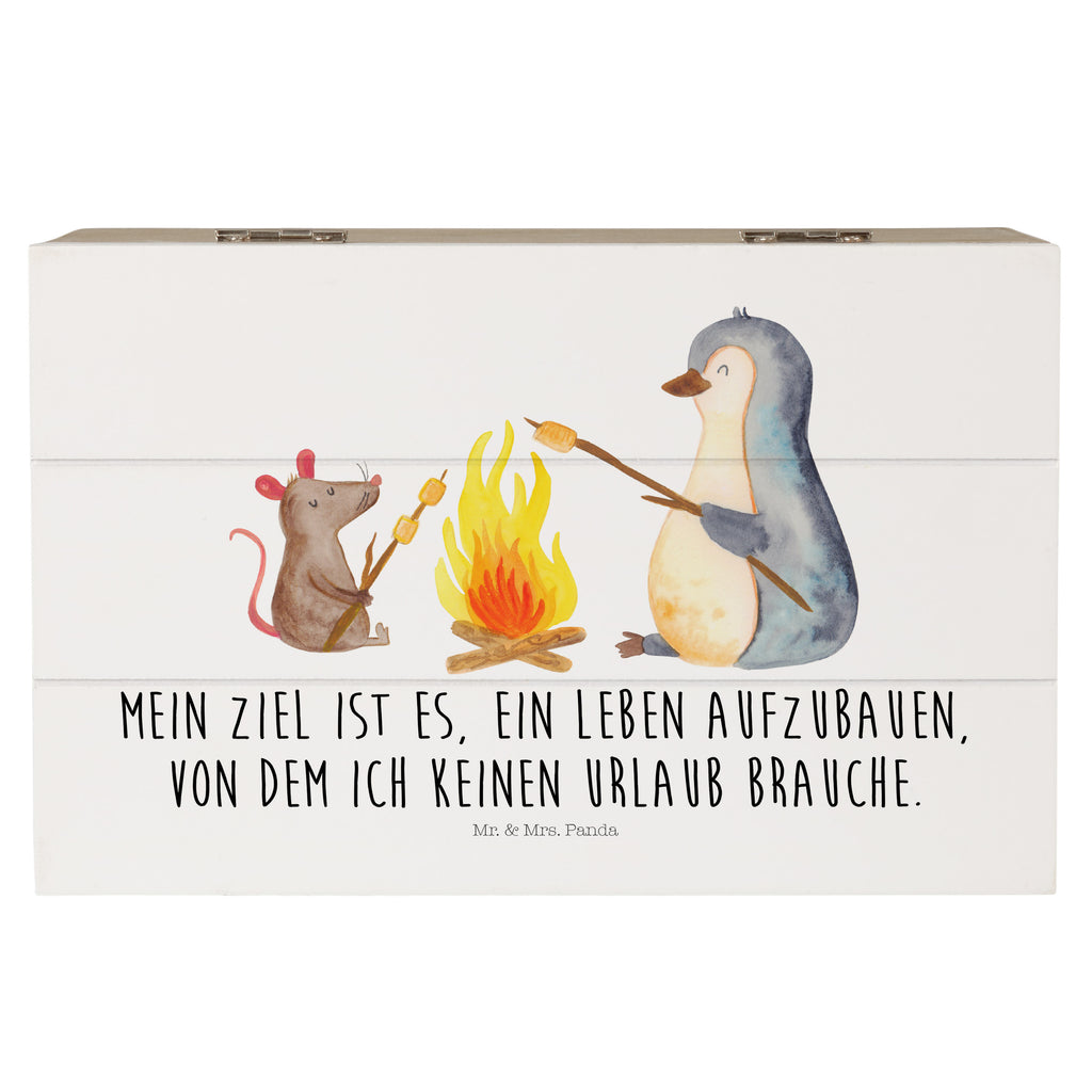 Holzkiste Pinguin Lagerfeuer Pinguin, Maus, Pinguine, Lagerfeuer, Leben, Arbeit, Job, Motivation, Büro, Büroalltag, Lebensspruch, Lebensmotivation, Neustart, Liebe, grillen, Feuer, Marshmallows Holzkiste, Kiste, Schatzkiste, Truhe, Schatulle, XXL,  Erinnerungsbox, Erinnerungskiste, Dekokiste, Aufbewahrungsbox  Pinguin