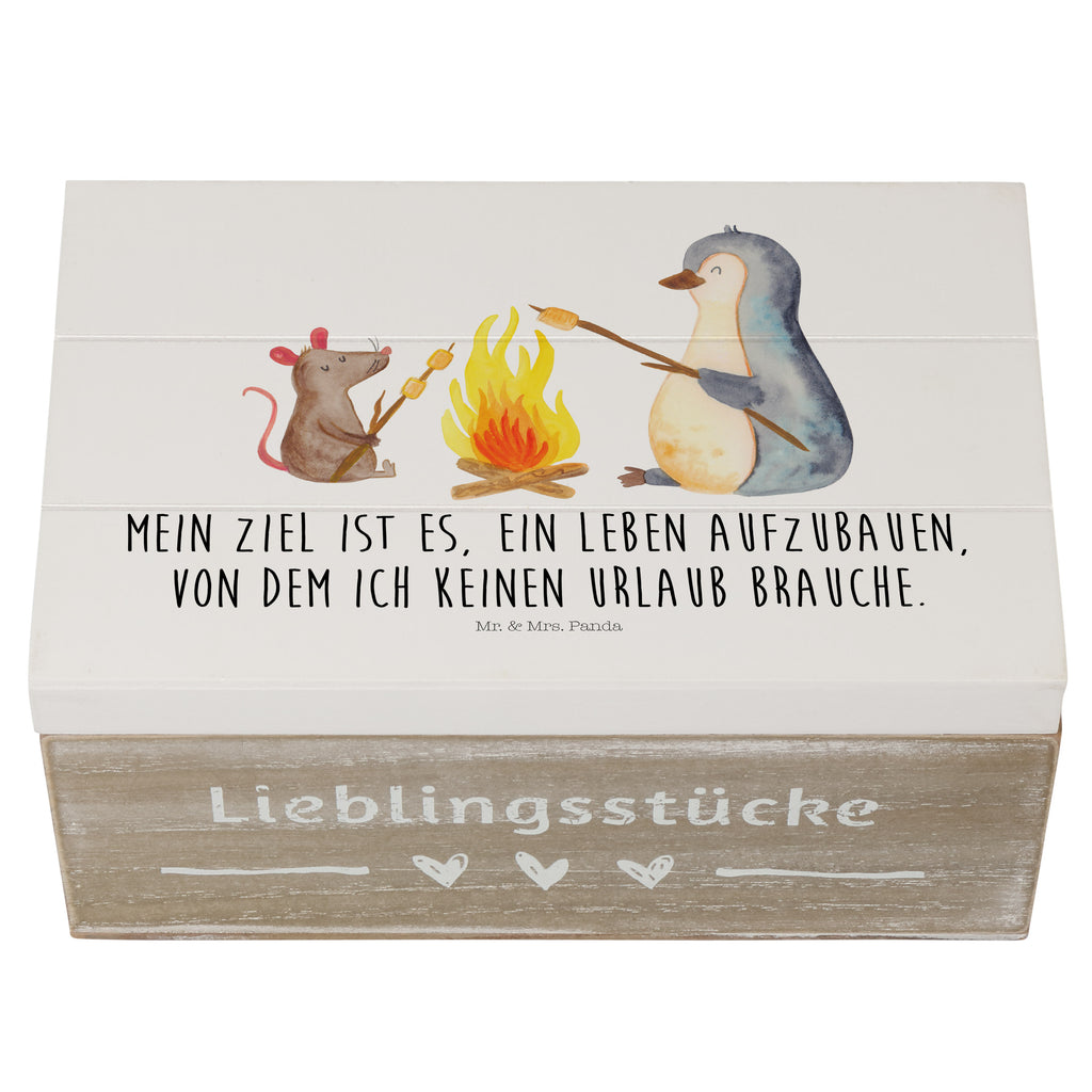 Holzkiste Pinguin Lagerfeuer Pinguin, Maus, Pinguine, Lagerfeuer, Leben, Arbeit, Job, Motivation, Büro, Büroalltag, Lebensspruch, Lebensmotivation, Neustart, Liebe, grillen, Feuer, Marshmallows Holzkiste, Kiste, Schatzkiste, Truhe, Schatulle, XXL,  Erinnerungsbox, Erinnerungskiste, Dekokiste, Aufbewahrungsbox  Pinguin