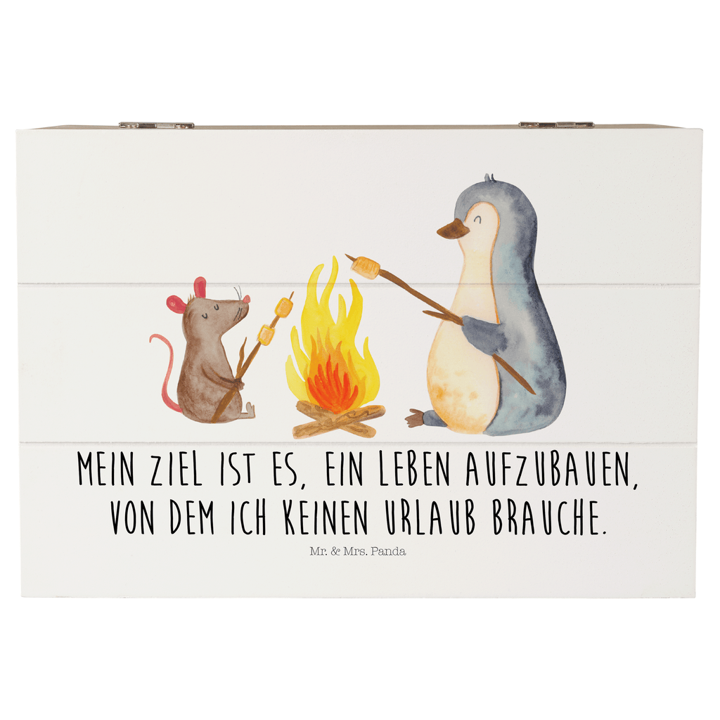Holzkiste Pinguin Lagerfeuer Pinguin, Maus, Pinguine, Lagerfeuer, Leben, Arbeit, Job, Motivation, Büro, Büroalltag, Lebensspruch, Lebensmotivation, Neustart, Liebe, grillen, Feuer, Marshmallows Holzkiste, Kiste, Schatzkiste, Truhe, Schatulle, XXL,  Erinnerungsbox, Erinnerungskiste, Dekokiste, Aufbewahrungsbox  Pinguin