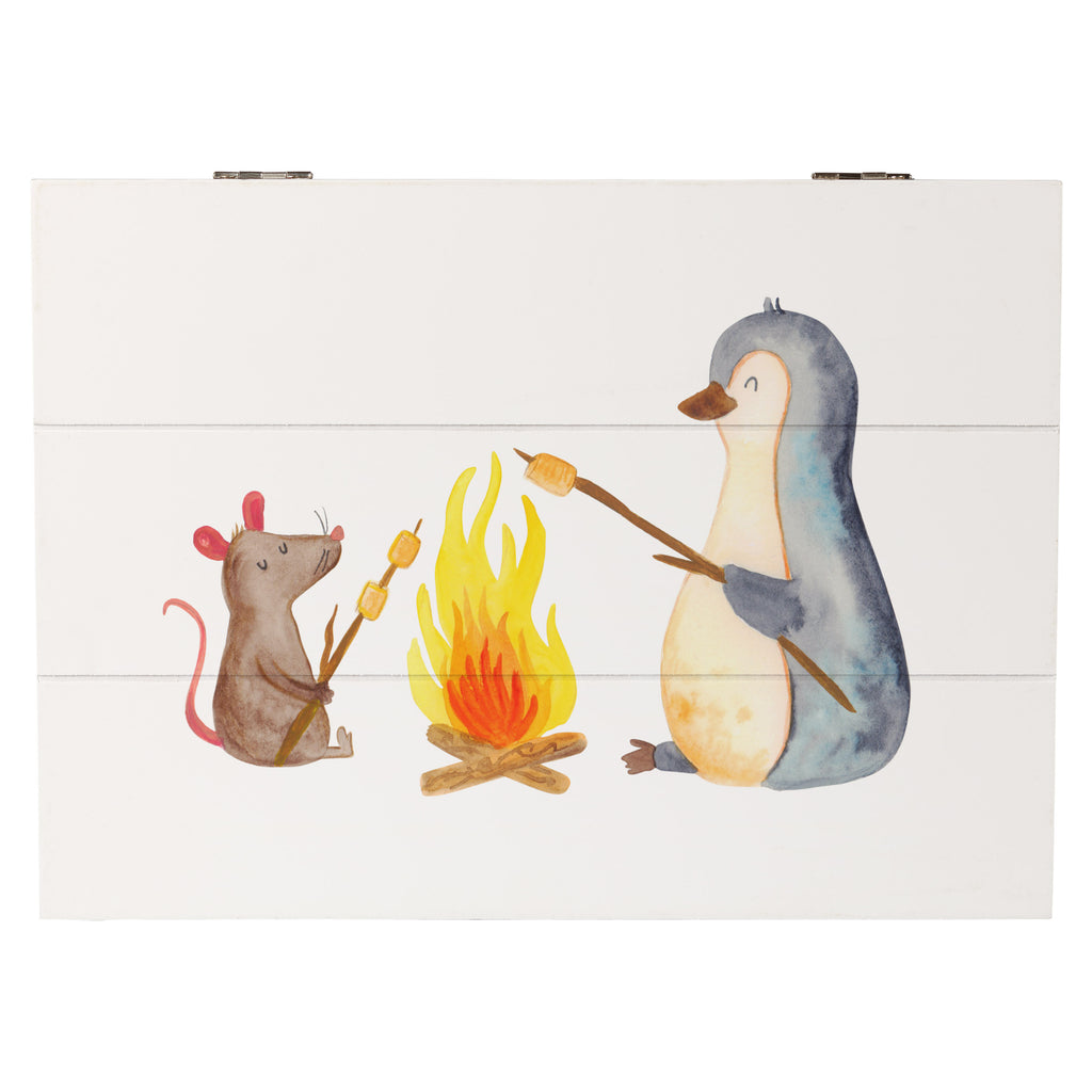 Holzkiste Pinguin Lagerfeuer Pinguin, Maus, Pinguine, Lagerfeuer, Leben, Arbeit, Job, Motivation, Büro, Büroalltag, Lebensspruch, Lebensmotivation, Neustart, Liebe, grillen, Feuer, Marshmallows Holzkiste, Kiste, Schatzkiste, Truhe, Schatulle, XXL,  Erinnerungsbox, Erinnerungskiste, Dekokiste, Aufbewahrungsbox  Pinguin