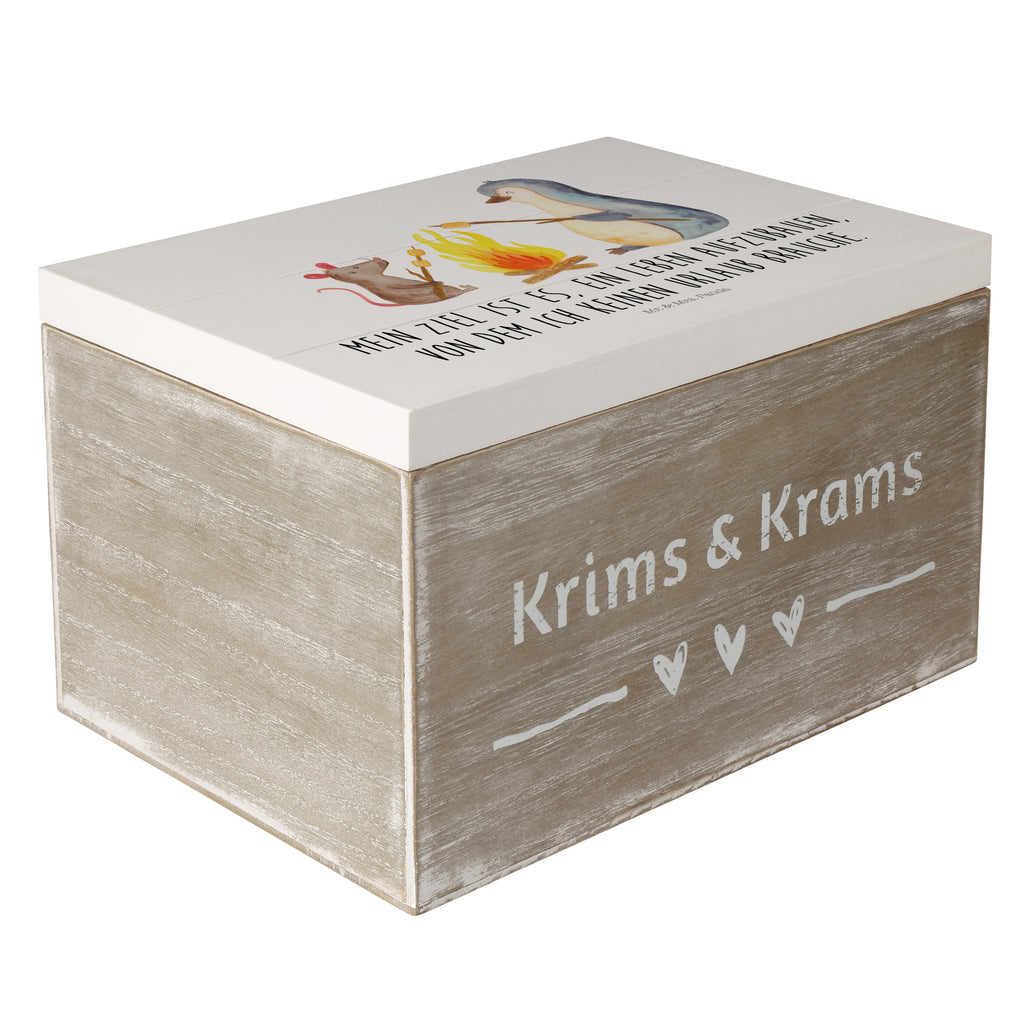 Holzkiste Pinguin Lagerfeuer Pinguin, Maus, Pinguine, Lagerfeuer, Leben, Arbeit, Job, Motivation, Büro, Büroalltag, Lebensspruch, Lebensmotivation, Neustart, Liebe, grillen, Feuer, Marshmallows Holzkiste, Kiste, Schatzkiste, Truhe, Schatulle, XXL,  Erinnerungsbox, Erinnerungskiste, Dekokiste, Aufbewahrungsbox  Pinguin