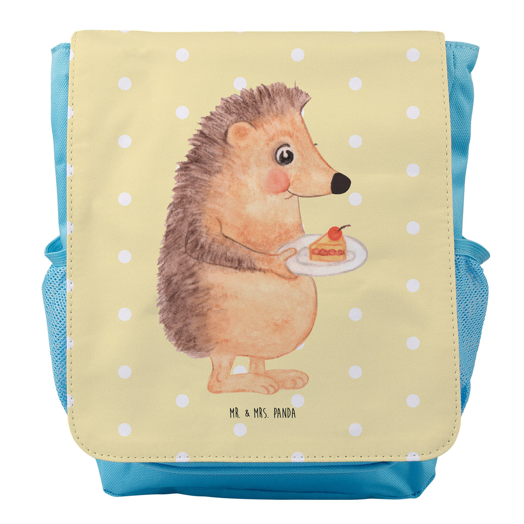Kinderrucksack Igel mit Kuchenstück Igel, Essen Spruch, Kuchen, Backen Geschenk, Kuchen backen, Einladung Party, Geburtstagskuchen, Torte  Kids, Rucksack, Kinderrucksack  süße Tiermotive, gute Laune, lustige Sprüche, Tiere