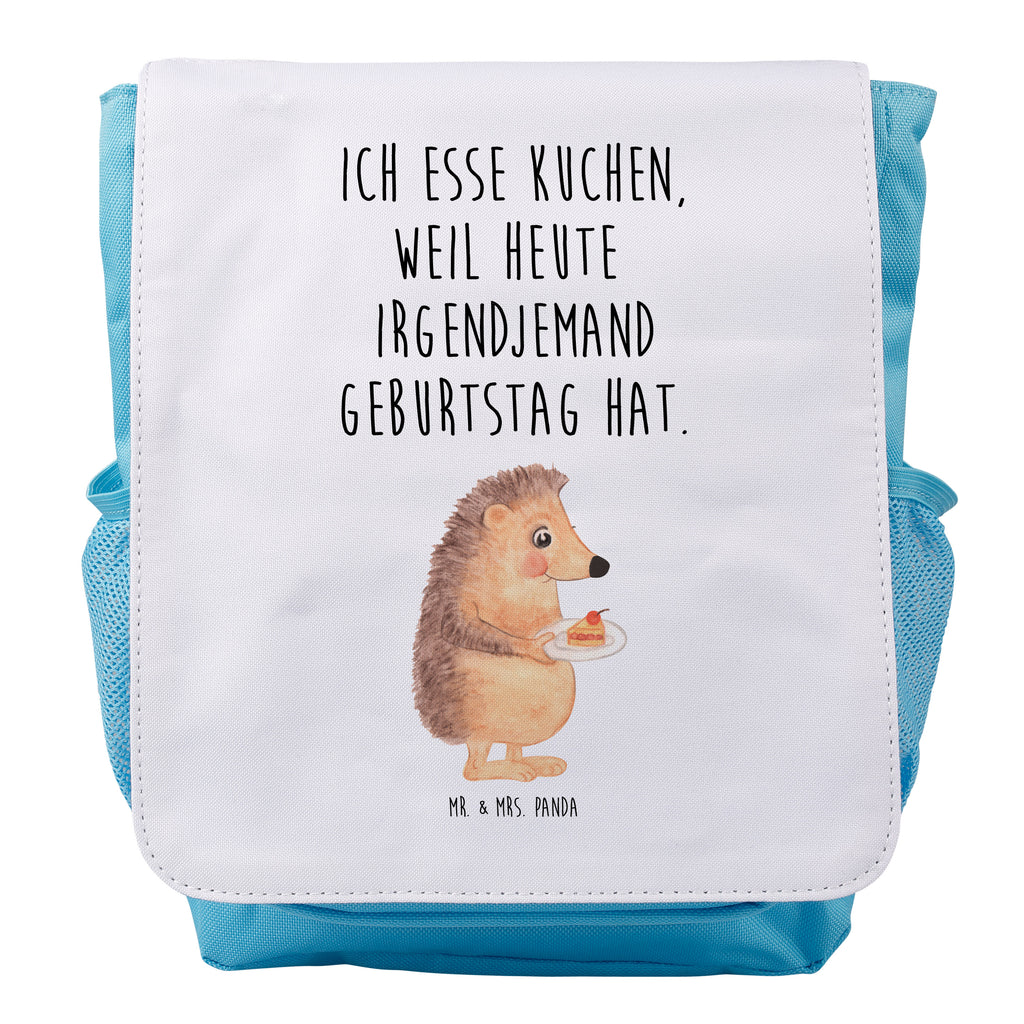 Kinderrucksack Igel mit Kuchenstück Igel, Essen Spruch, Kuchen, Backen Geschenk, Kuchen backen, Einladung Party, Geburtstagskuchen, Torte  Kids, Rucksack, Kinderrucksack  süße Tiermotive, gute Laune, lustige Sprüche, Tiere