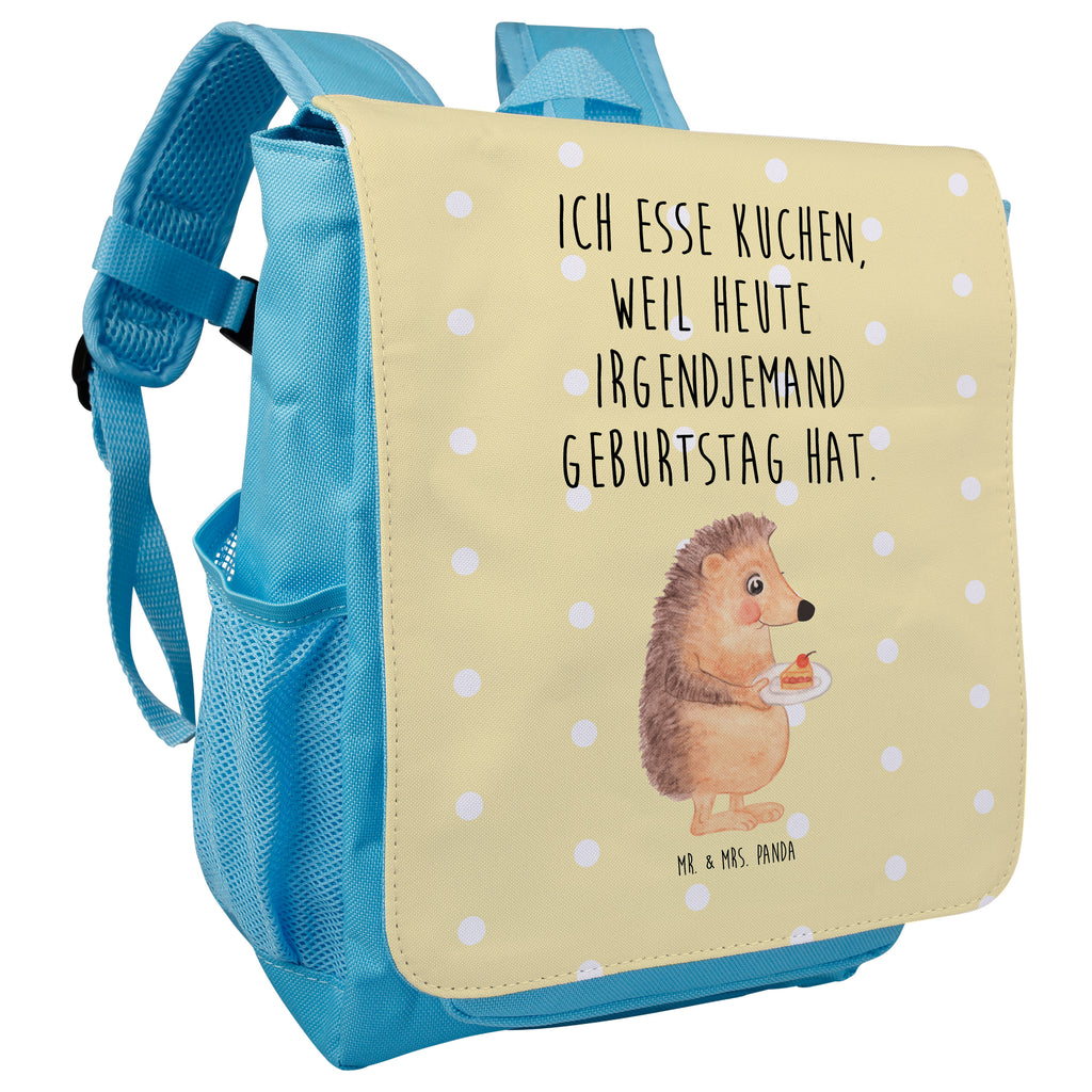 Kinderrucksack Igel mit Kuchenstück Igel, Essen Spruch, Kuchen, Backen Geschenk, Kuchen backen, Einladung Party, Geburtstagskuchen, Torte  Kids, Rucksack, Kinderrucksack  süße Tiermotive, gute Laune, lustige Sprüche, Tiere