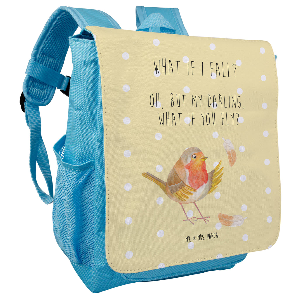 Kinderrucksack Rotkehlchen mit Federn What if i fall, Rotkehlchen, Spruch Motivation, Spruch Mut, Vogel, Motivation Sprüche, Motivationsbilder, fliegen  Kids, Rucksack, Kinderrucksack  süße Tiermotive, gute Laune, lustige Sprüche, Tiere