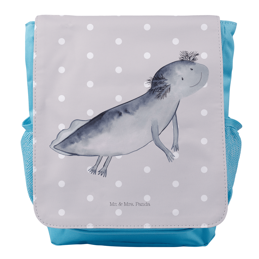 Kinderrucksack Axolotl schwimmt Axolotl, Axolot, Schwanzlurch, Lurch, Lurche, Problem, Probleme, Lösungen, Motivation,  Kids, Rucksack, Kinderrucksack  Axolotl, Molch