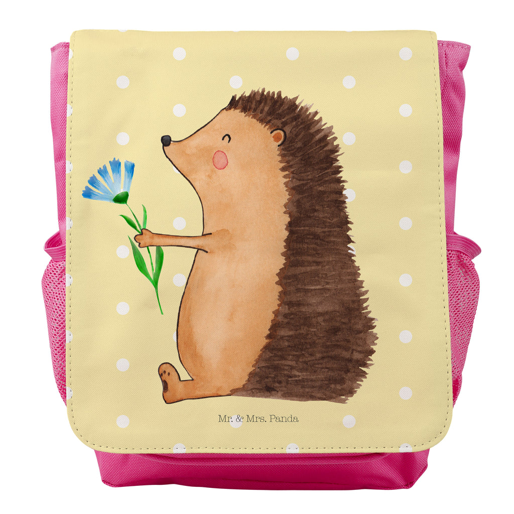 Kinderrucksack Igel mit Blume Igel, Gute Besserung, Genesungswünsche, Krankheit, Krankenhaus, krank, Besuch Kids, Rucksack, Kinderrucksack  süße Tiermotive, gute Laune, lustige Sprüche, Tiere
