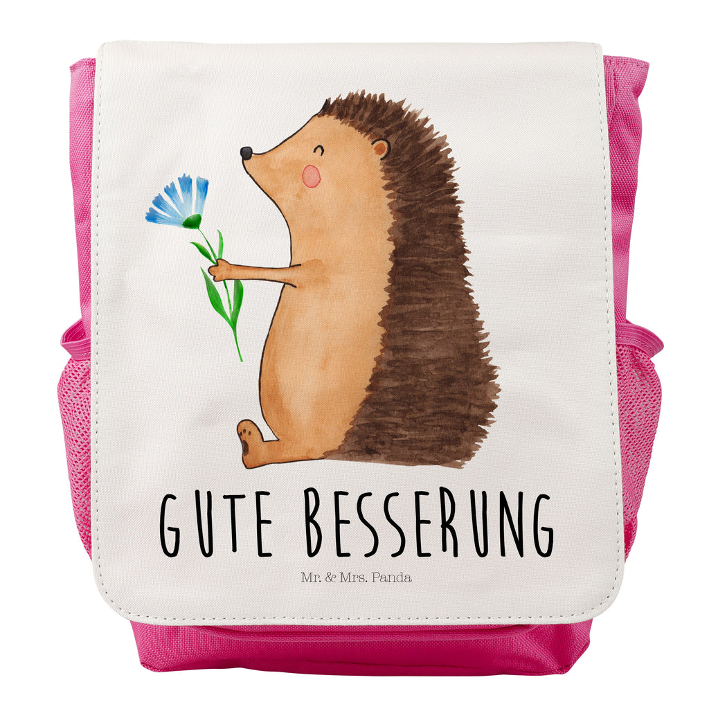 Kinderrucksack Igel mit Blume Igel, Gute Besserung, Genesungswünsche, Krankheit, Krankenhaus, krank, Besuch Kids, Rucksack, Kinderrucksack  süße Tiermotive, gute Laune, lustige Sprüche, Tiere