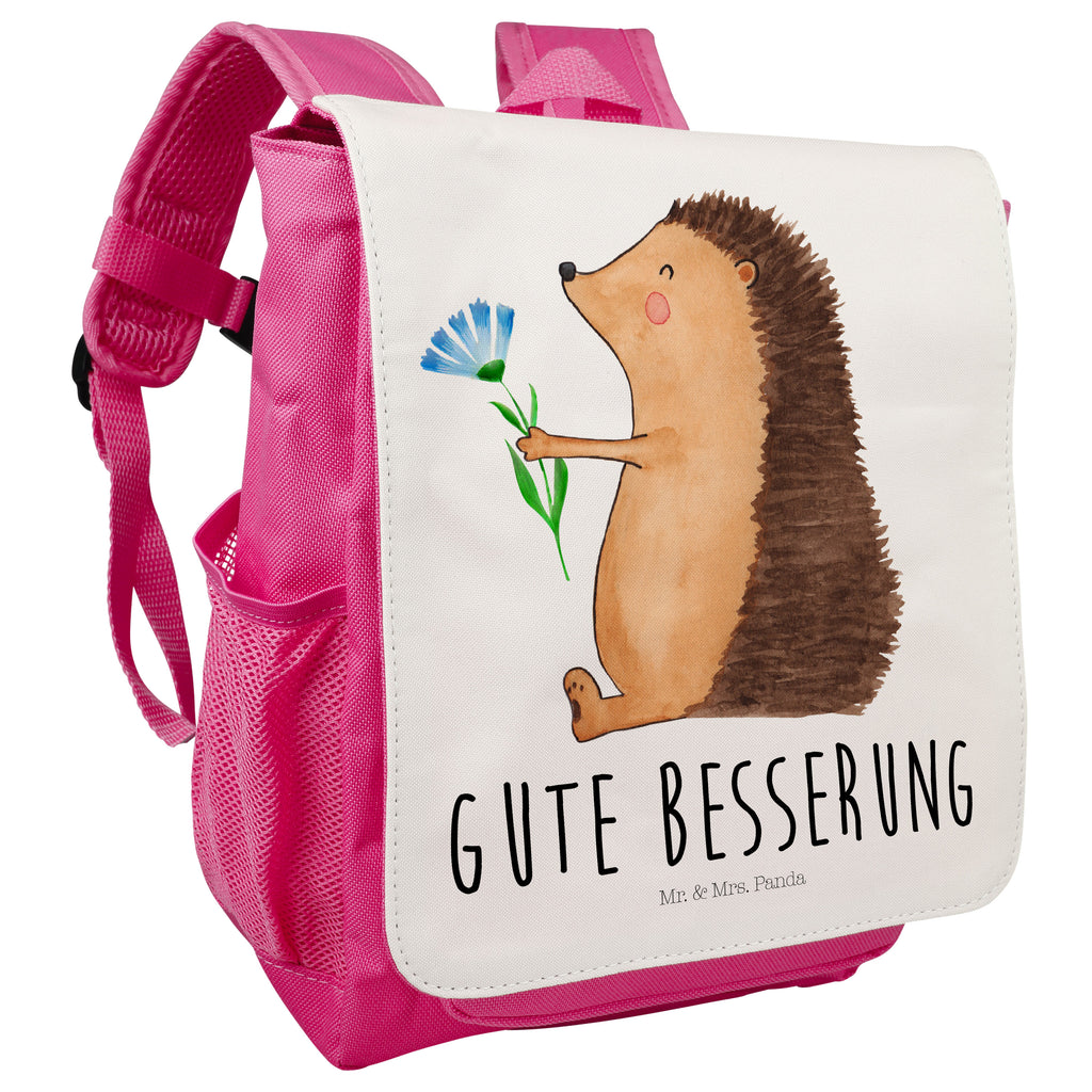 Kinderrucksack Igel mit Blume Igel, Gute Besserung, Genesungswünsche, Krankheit, Krankenhaus, krank, Besuch Kids, Rucksack, Kinderrucksack  süße Tiermotive, gute Laune, lustige Sprüche, Tiere