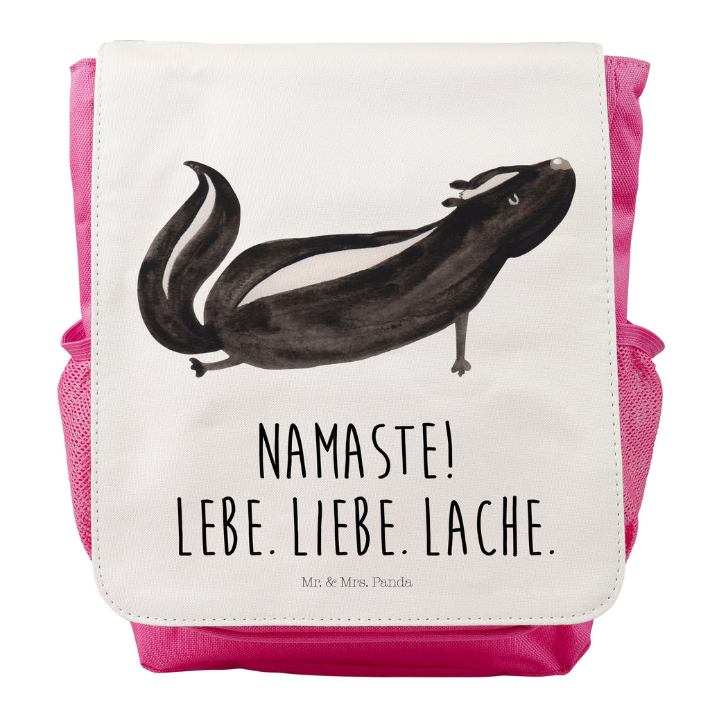 Kinderrucksack Stinktier Yoga Stinktier, Skunk, Wildtier, Raubtier, Stinker, Stinki, Yoga, Namaste, Lebe, Liebe, Lache Kids, Rucksack, Kinderrucksack  Stinktier, Skunk