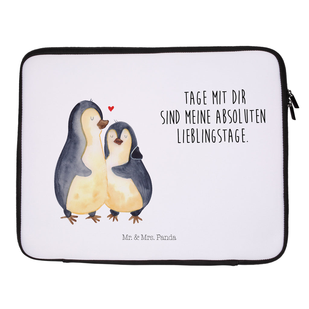 27 x 36 Notebook Tasche  Pinguin umarmend