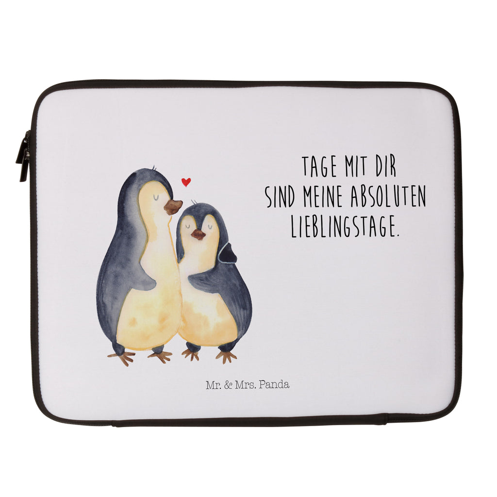 27 x 36 Notebook Tasche  Pinguin umarmend