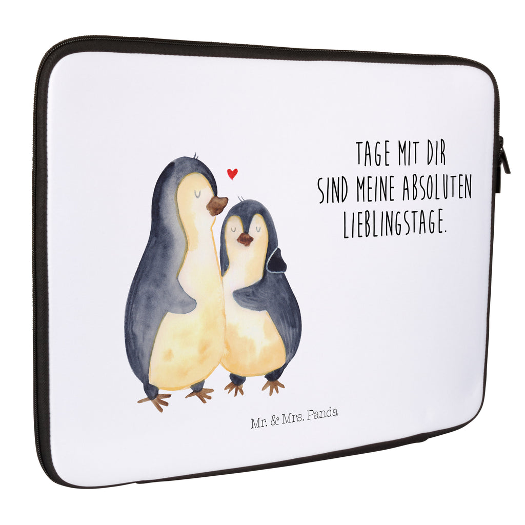 27 x 36 Notebook Tasche  Pinguin umarmend