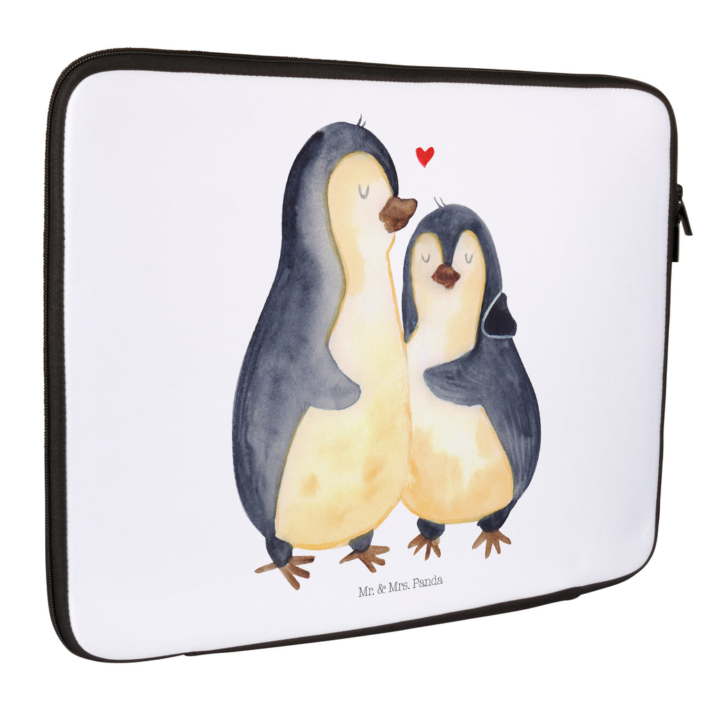 27 x 36 Notebook Tasche  Pinguin umarmend