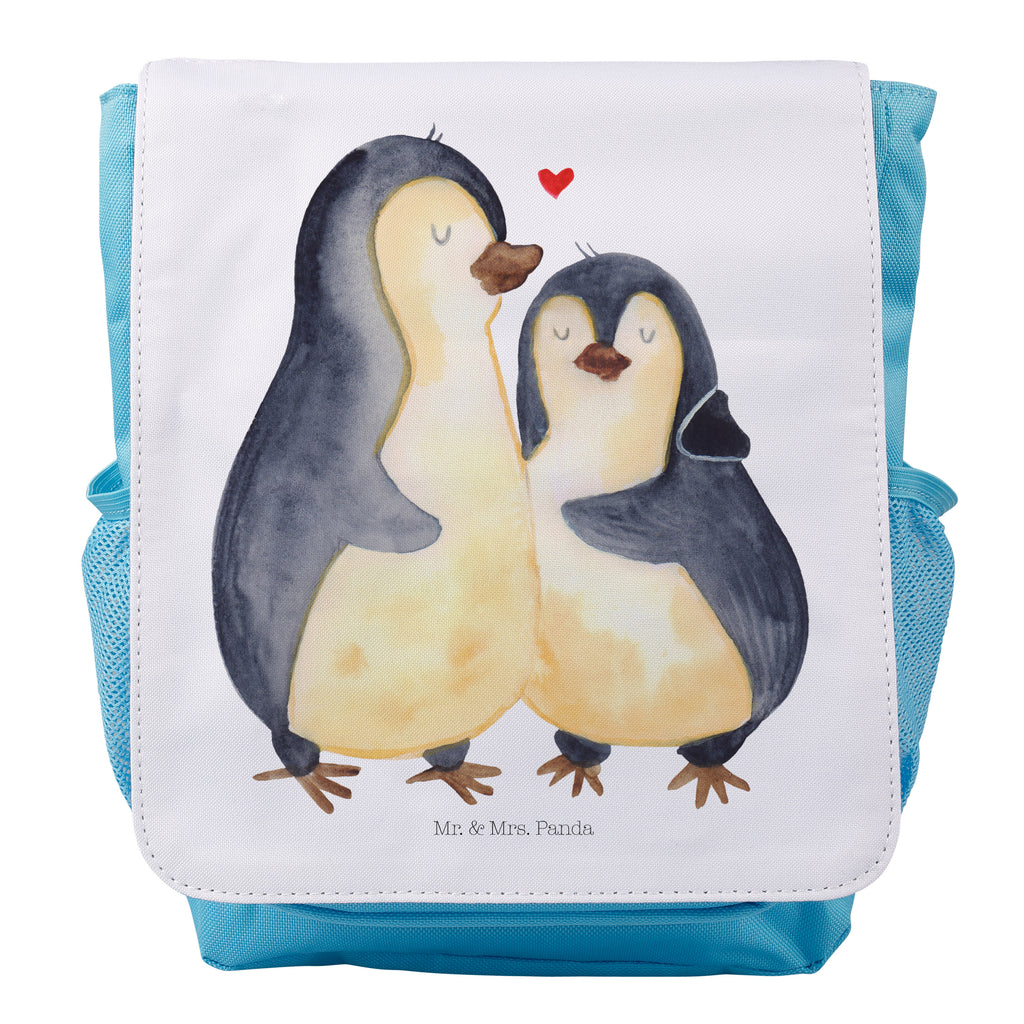 Kinderrucksack Pinguin umarmend Pinguin, Liebe, Liebespaar, Liebesbeweis, Liebesgeschenk, Verlobung, Jahrestag, Hochzeitstag, Hochzeit, Hochzeitsgeschenk Kids, Rucksack, Kinderrucksack  Pinguin